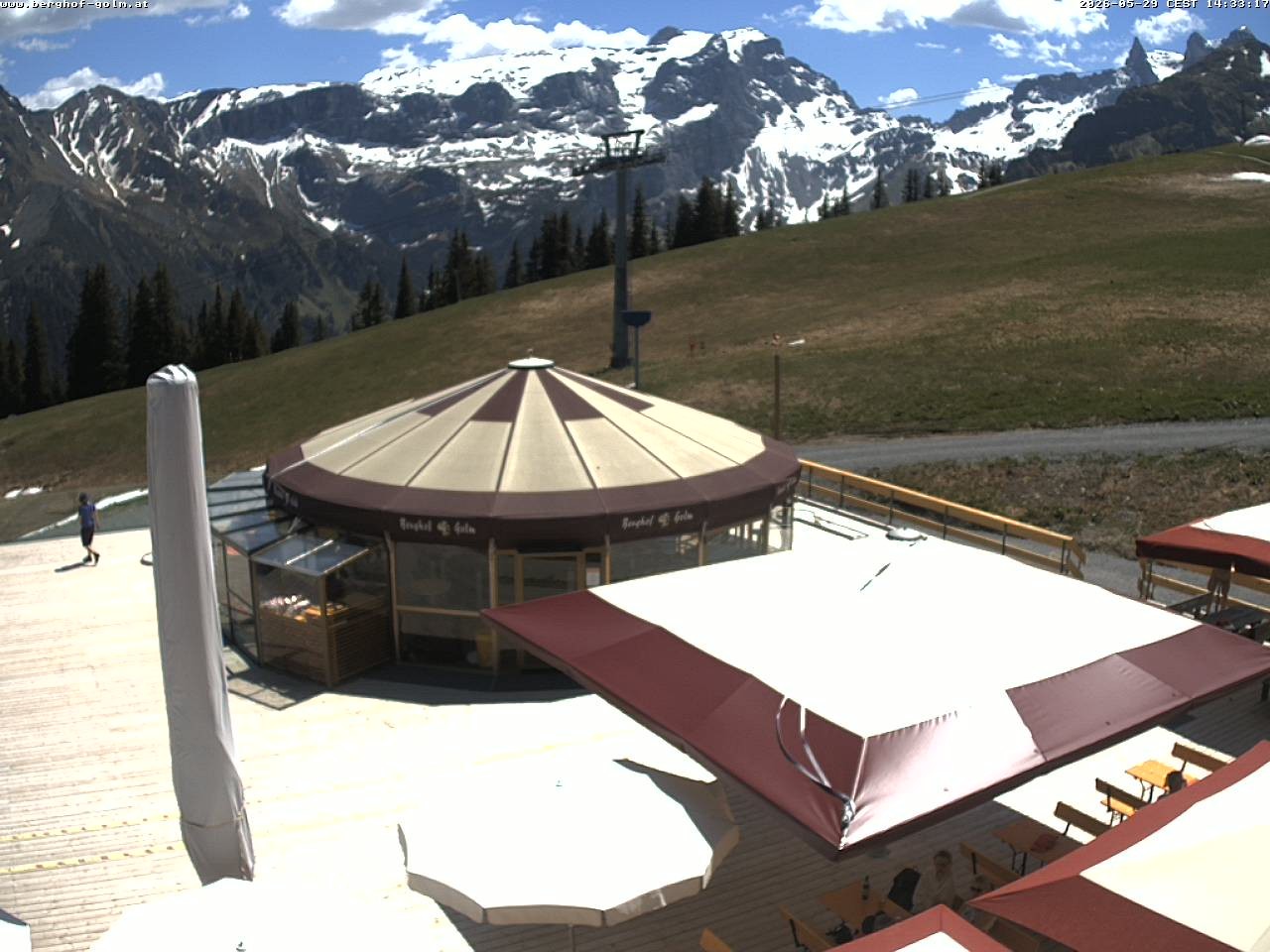 Archived image Webcam mountain restaurant "Berghof Golm", Vorarlberg
