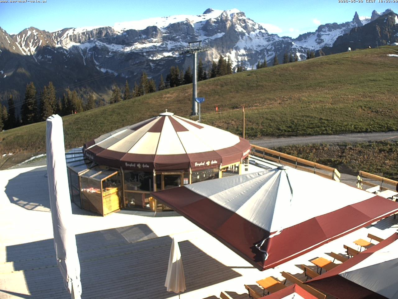 Archived image Webcam mountain restaurant "Berghof Golm", Vorarlberg