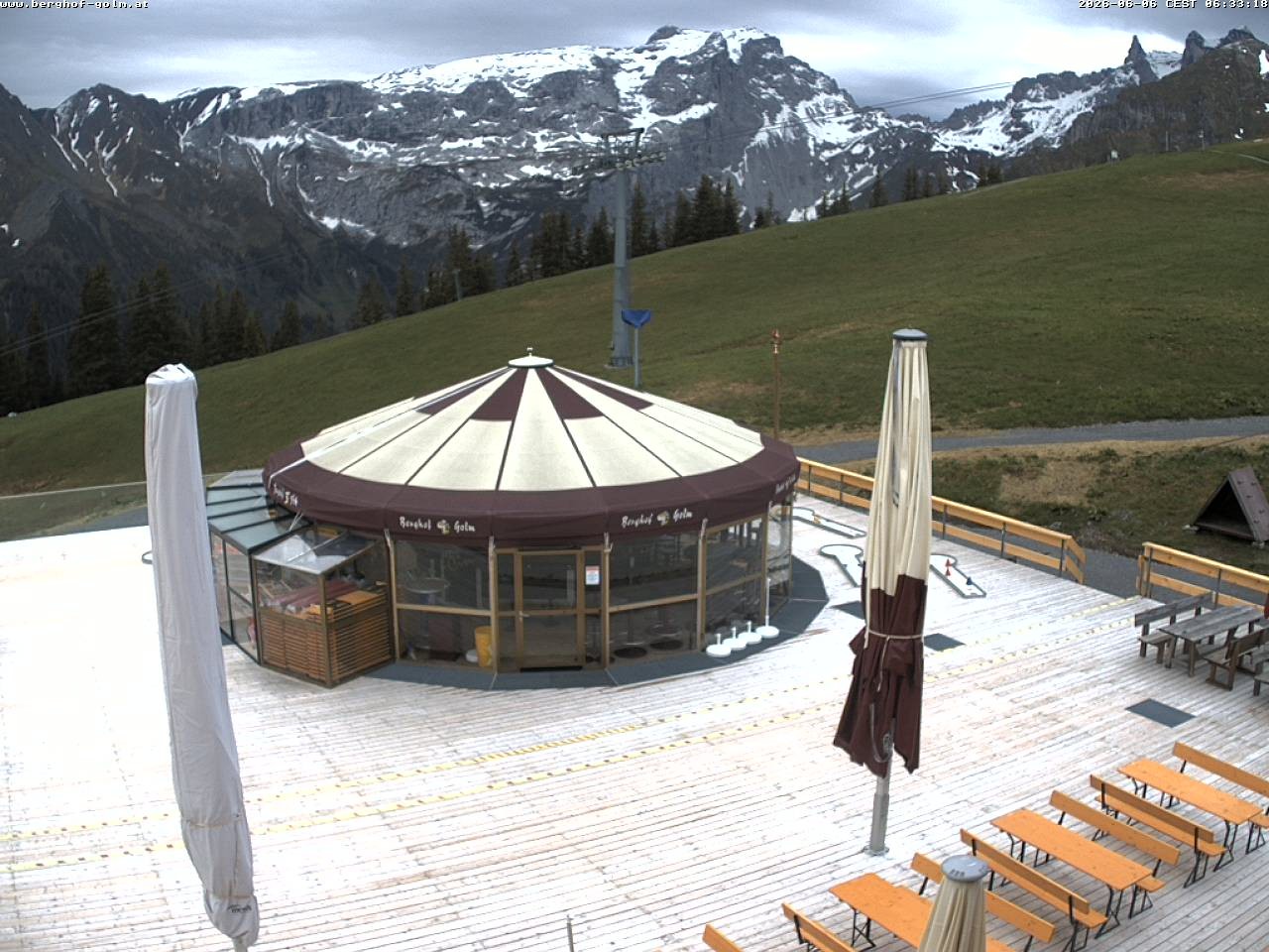 Archived image Webcam mountain restaurant "Berghof Golm", Vorarlberg