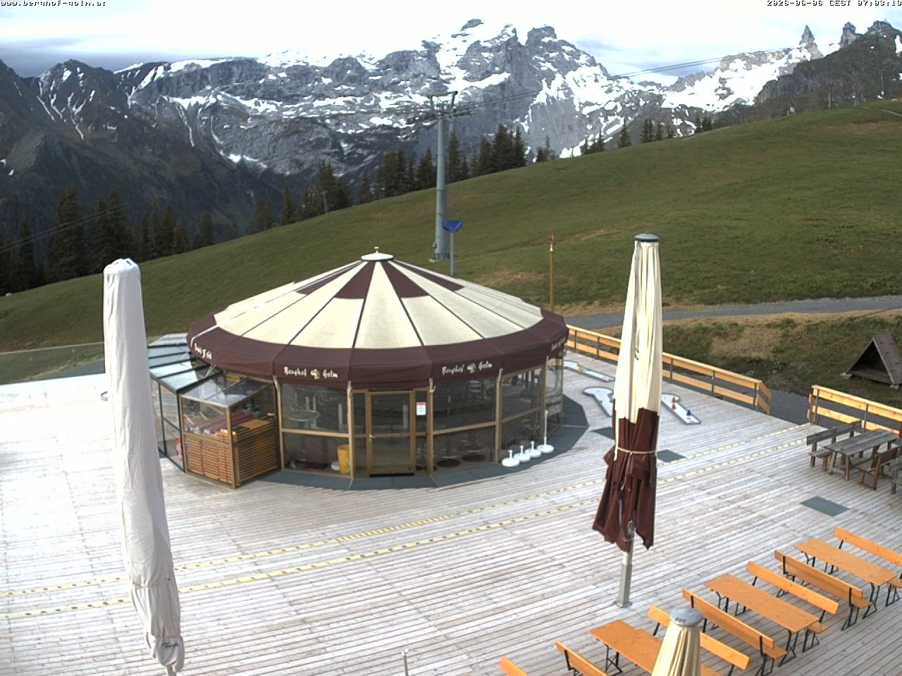 Archived image Webcam mountain restaurant "Berghof Golm", Vorarlberg