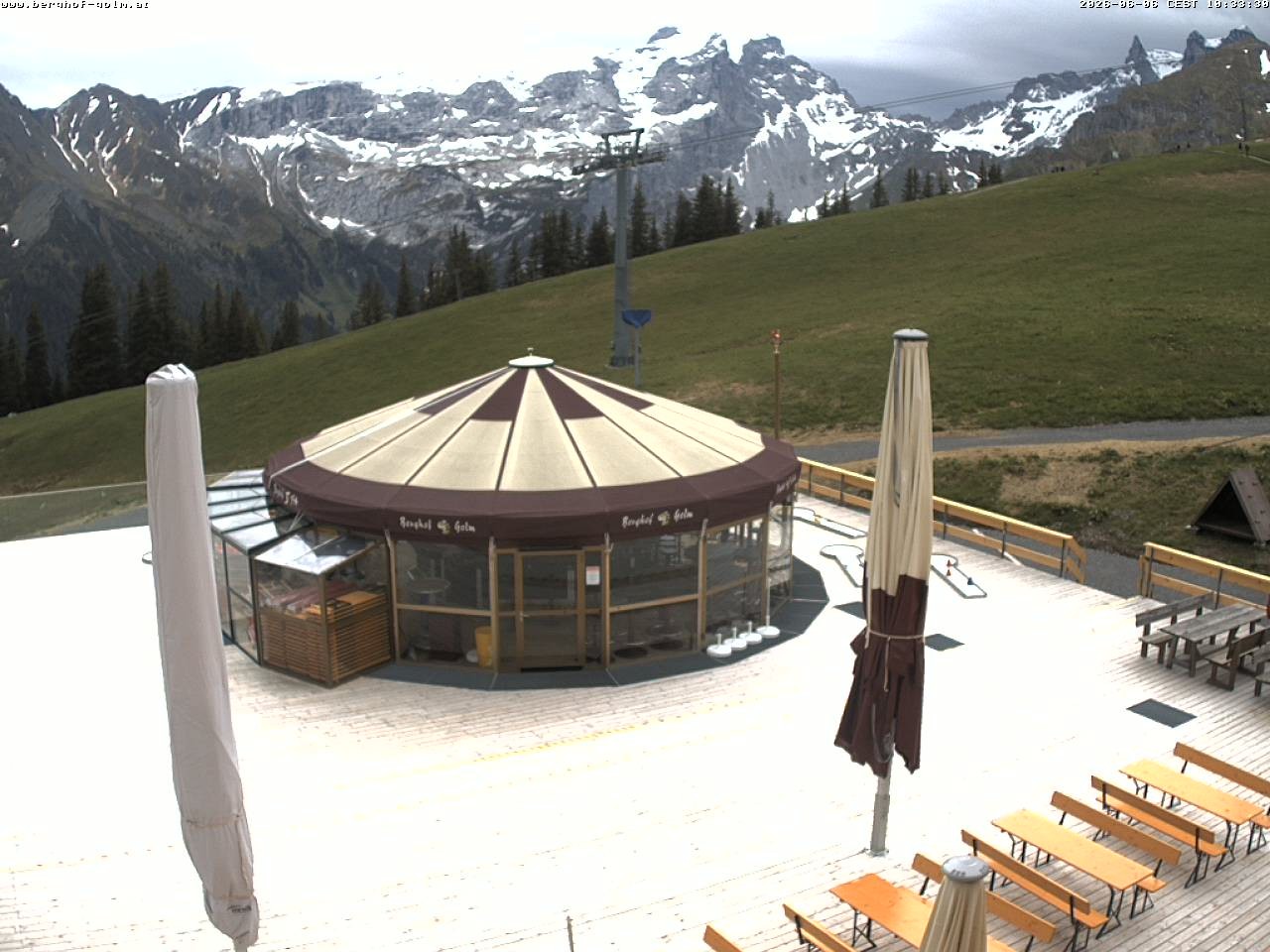 Archived image Webcam mountain restaurant "Berghof Golm", Vorarlberg