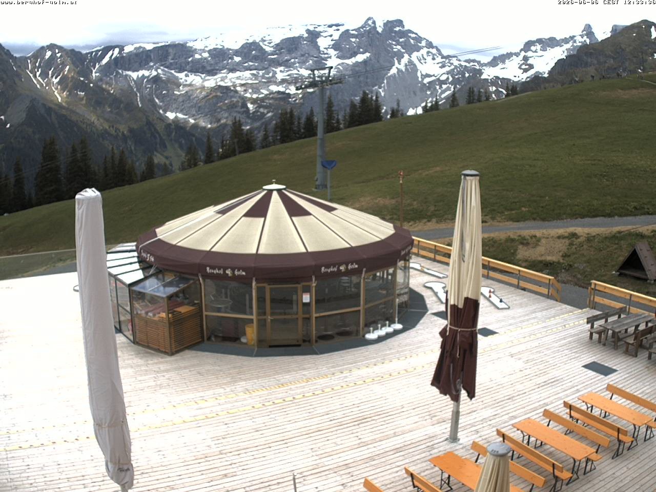 Archived image Webcam mountain restaurant "Berghof Golm", Vorarlberg