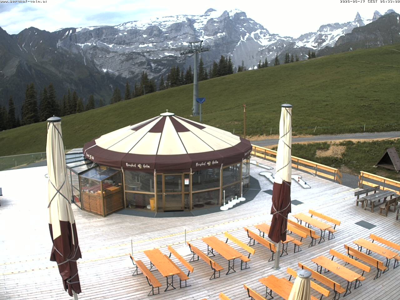 Archived image Webcam mountain restaurant "Berghof Golm", Vorarlberg