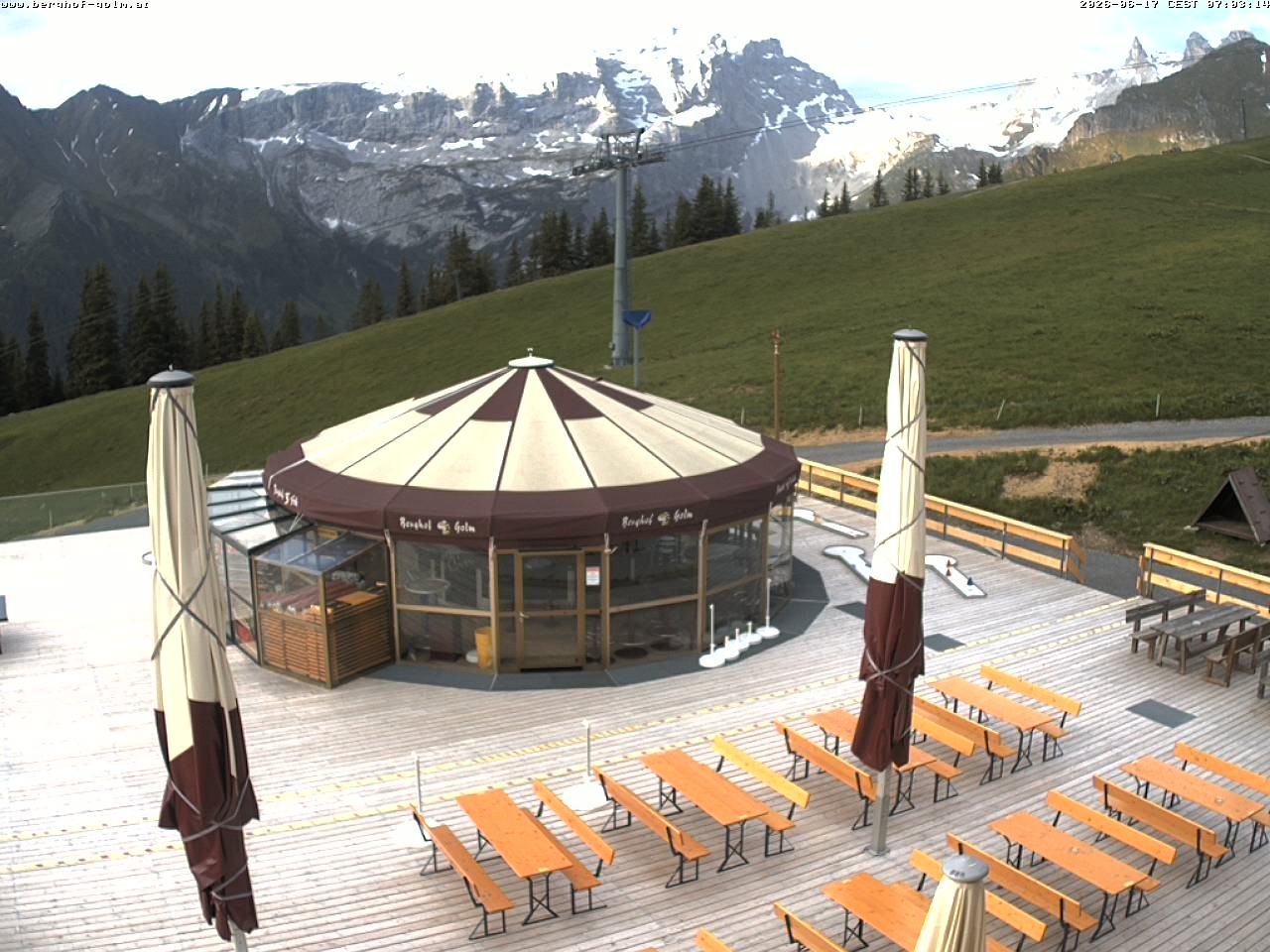 Archived image Webcam mountain restaurant "Berghof Golm", Vorarlberg