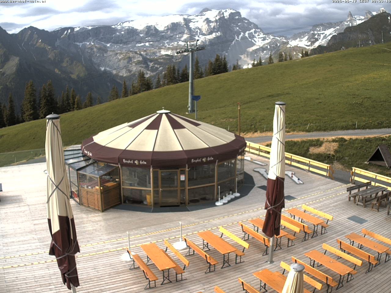 Archived image Webcam mountain restaurant "Berghof Golm", Vorarlberg