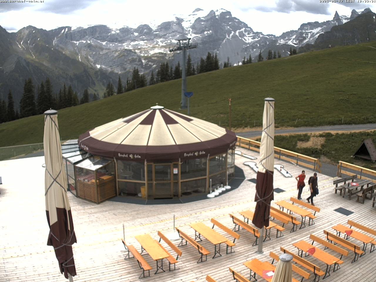 Archived image Webcam mountain restaurant "Berghof Golm", Vorarlberg