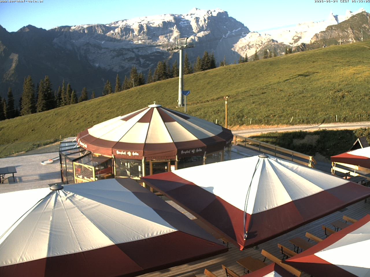 Archived image Webcam mountain restaurant "Berghof Golm", Vorarlberg