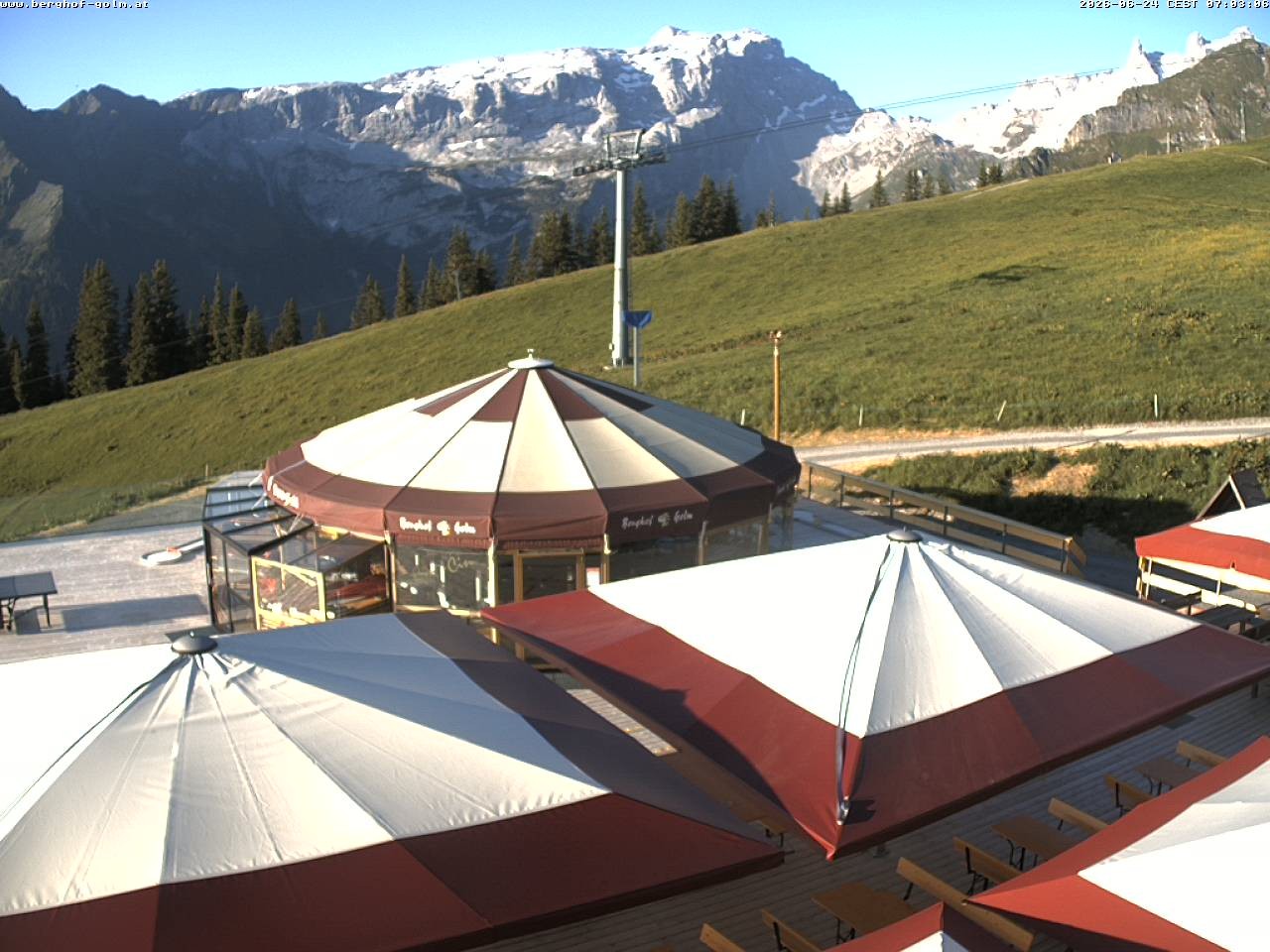 Archived image Webcam mountain restaurant "Berghof Golm", Vorarlberg