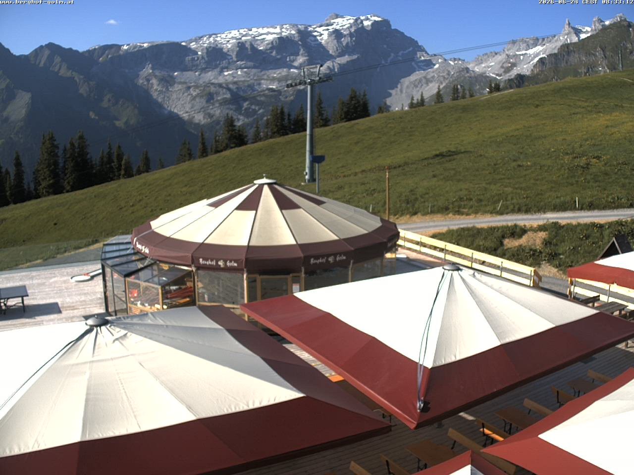 Archived image Webcam mountain restaurant "Berghof Golm", Vorarlberg