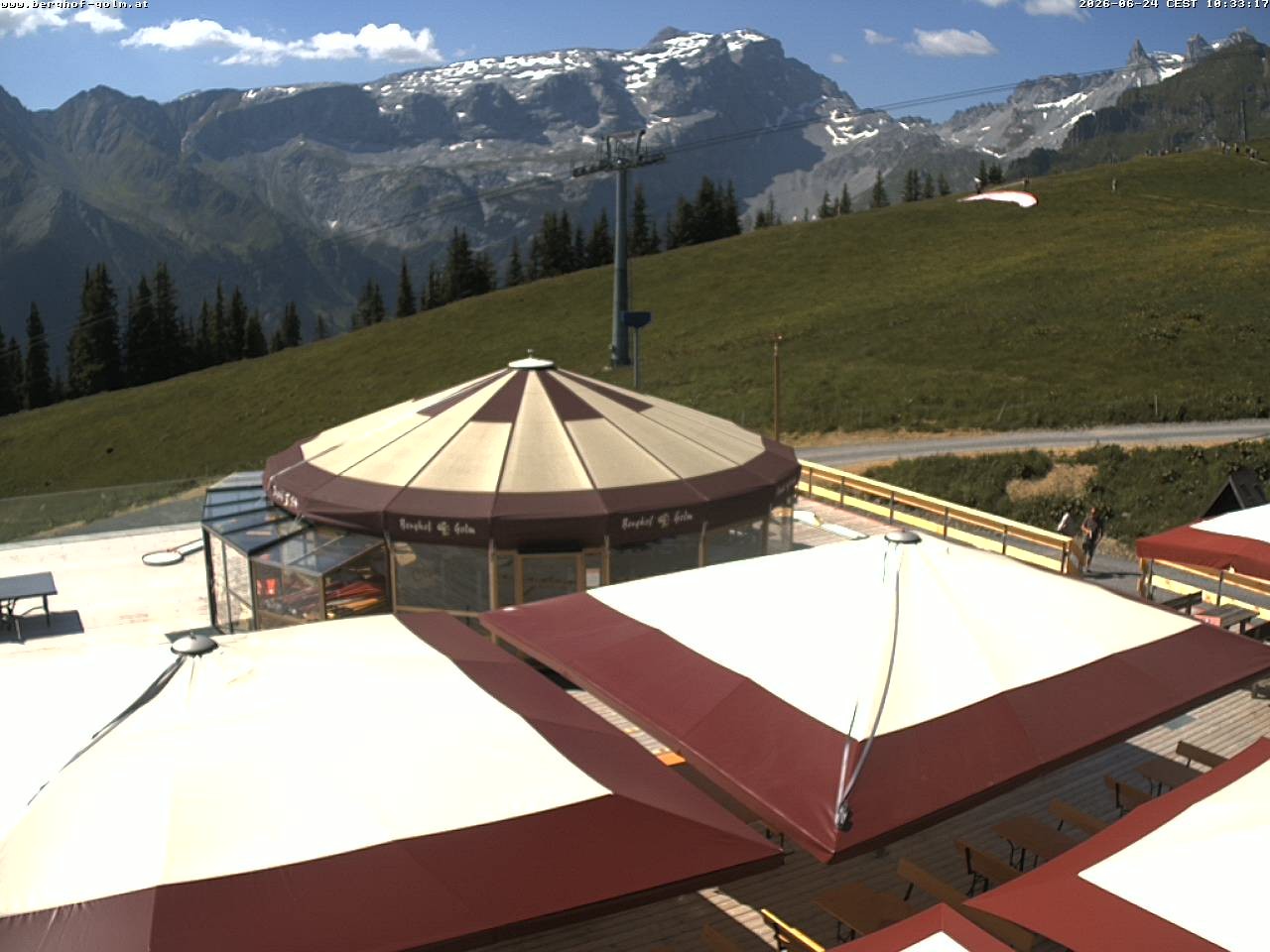 Archived image Webcam mountain restaurant "Berghof Golm", Vorarlberg