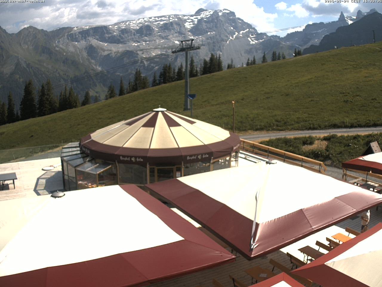 Archived image Webcam mountain restaurant "Berghof Golm", Vorarlberg