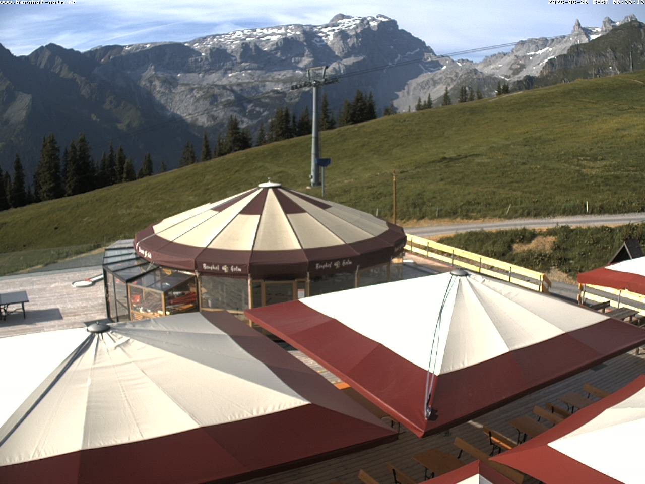Archived image Webcam mountain restaurant "Berghof Golm", Vorarlberg