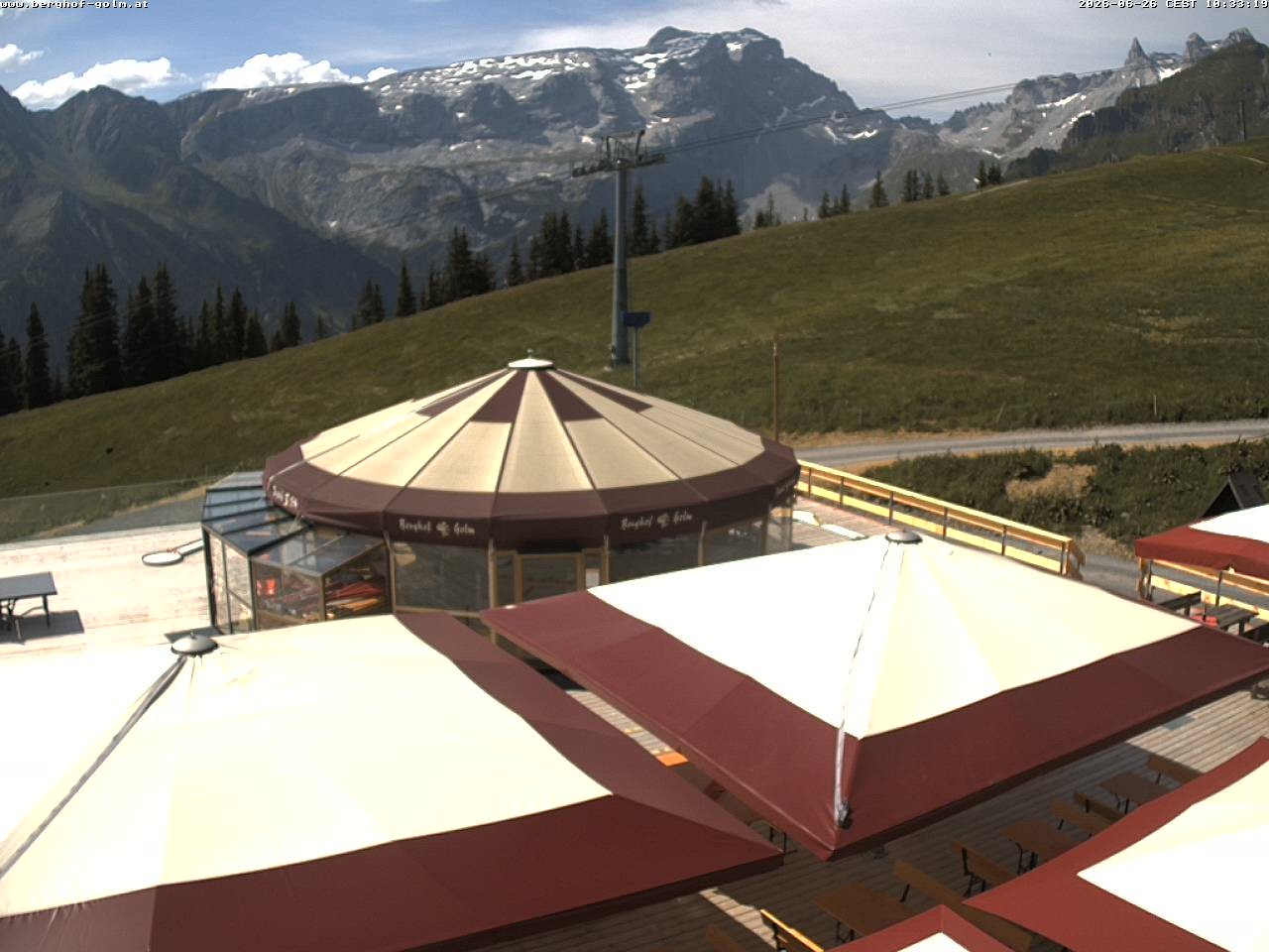 Archived image Webcam mountain restaurant "Berghof Golm", Vorarlberg