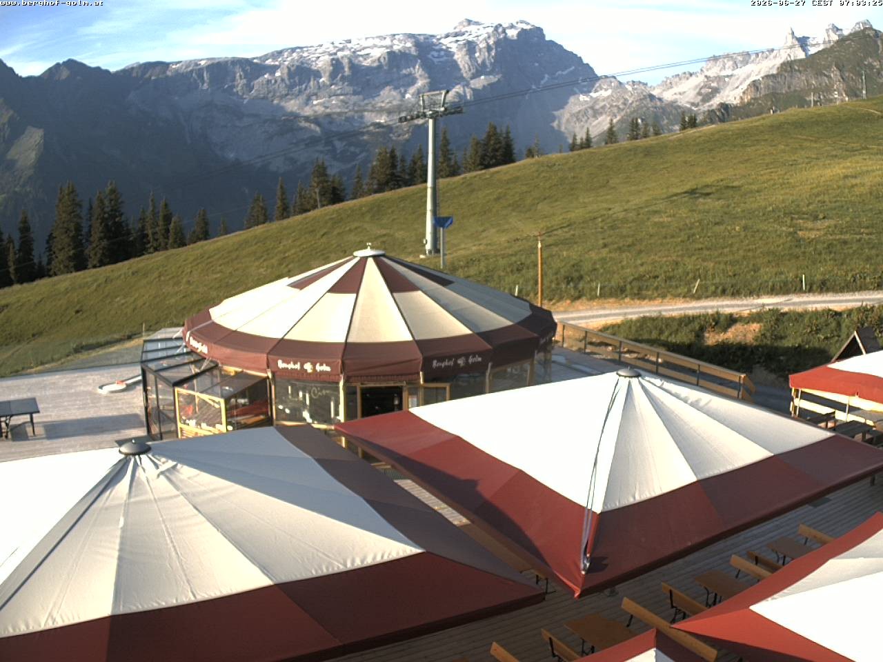 Archived image Webcam mountain restaurant "Berghof Golm", Vorarlberg
