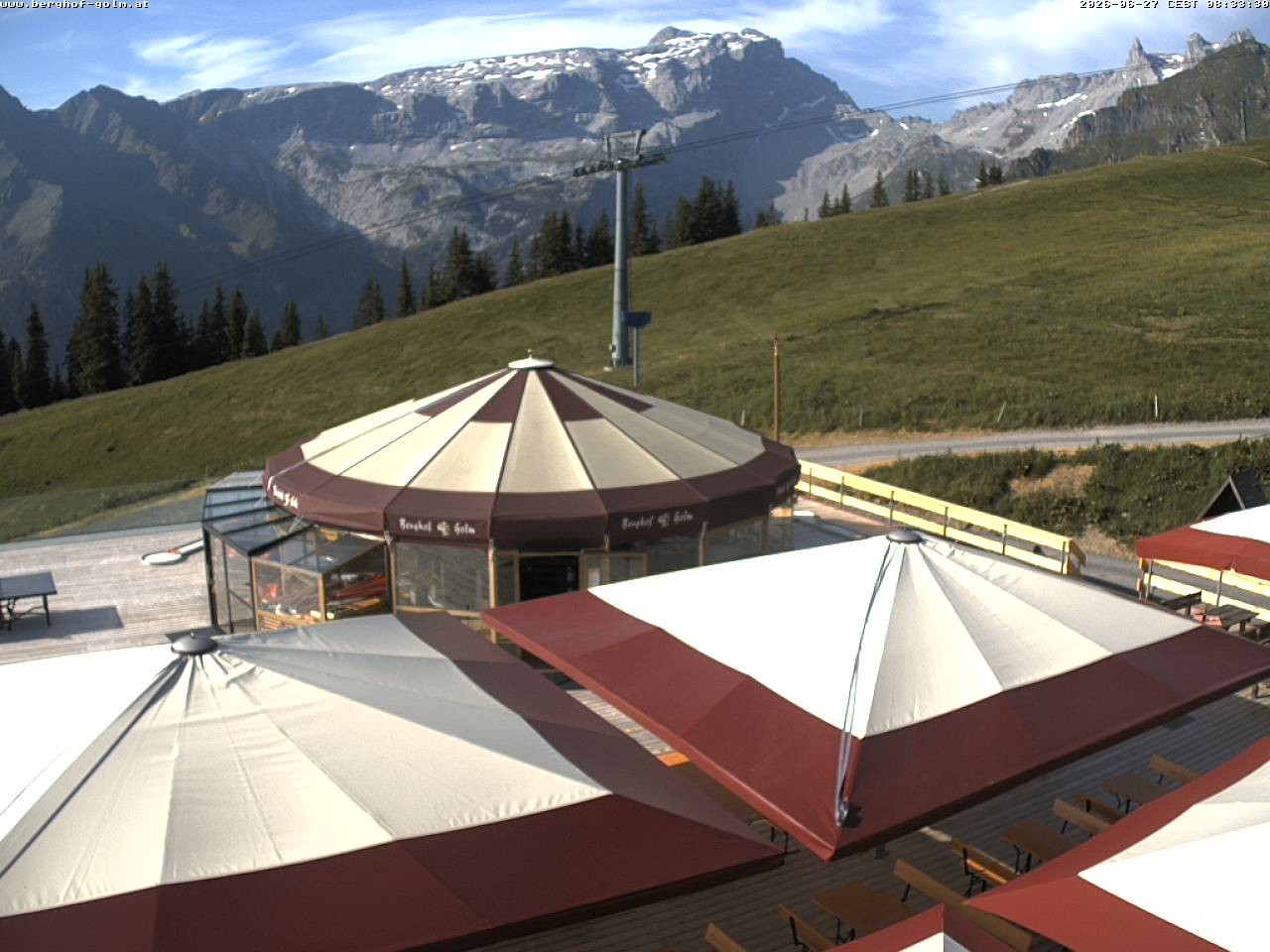 Archived image Webcam mountain restaurant "Berghof Golm", Vorarlberg