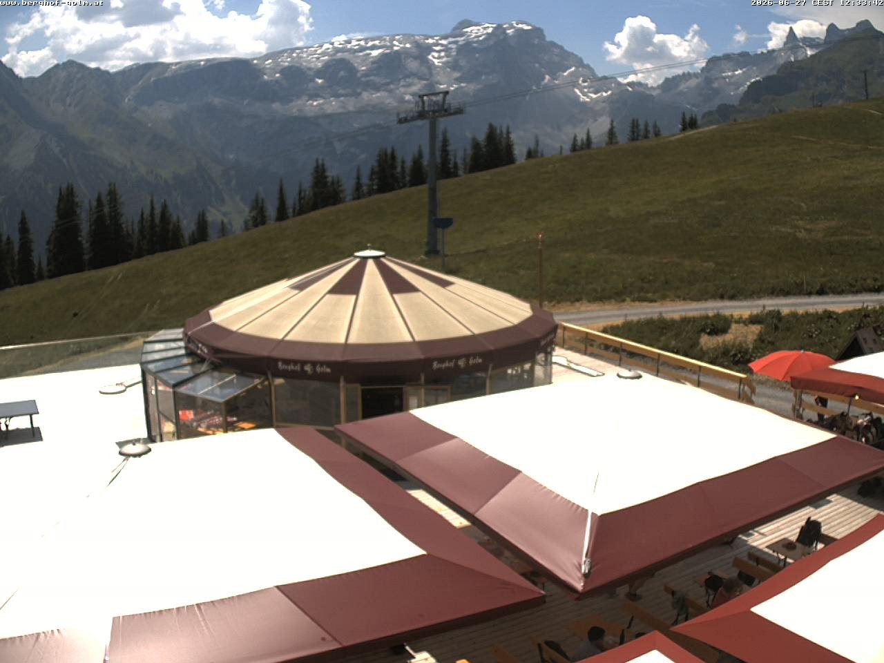 Archived image Webcam mountain restaurant "Berghof Golm", Vorarlberg