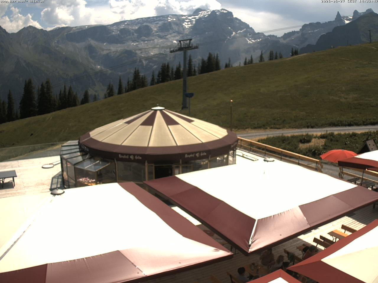 Archived image Webcam mountain restaurant "Berghof Golm", Vorarlberg