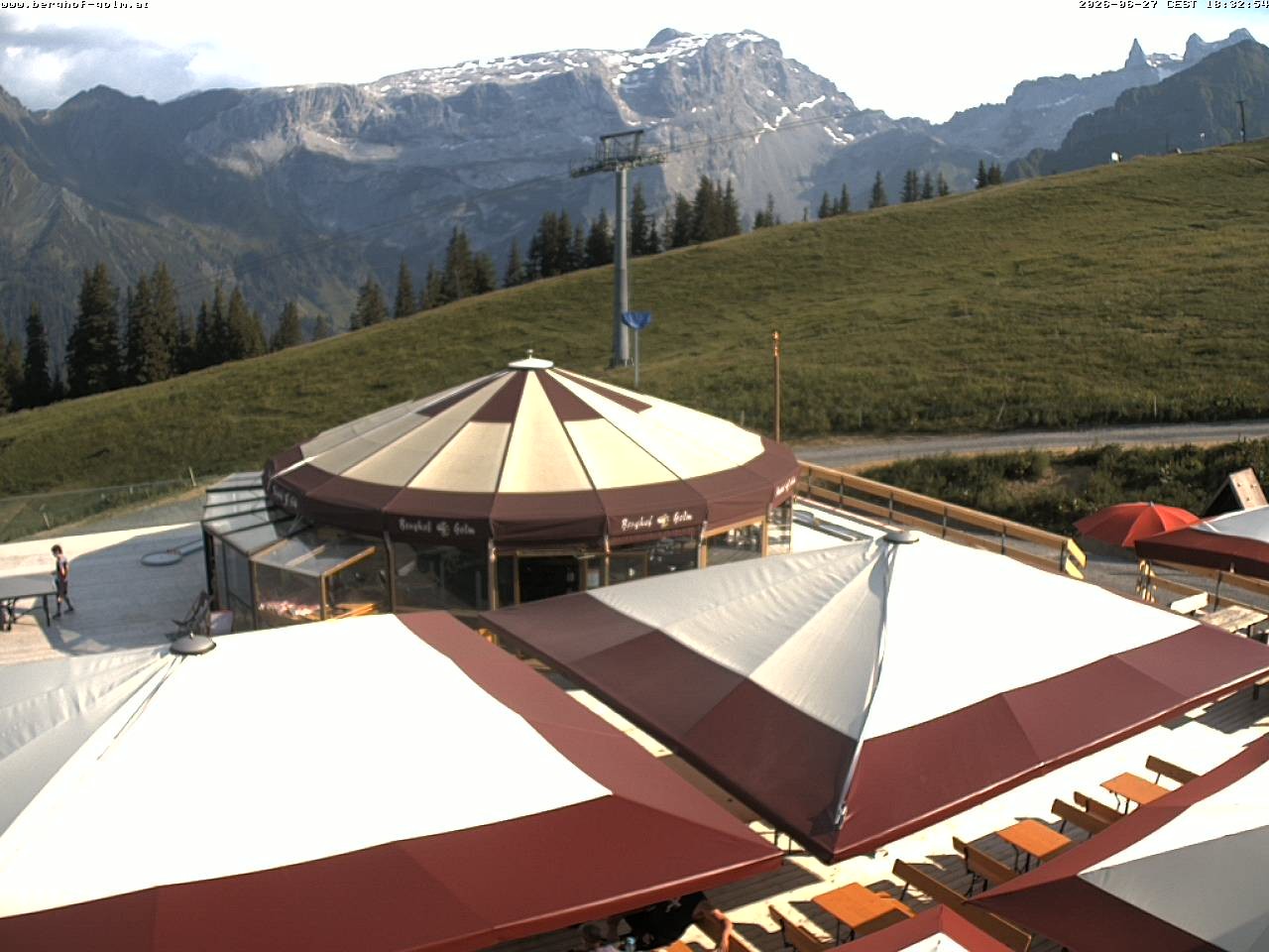 Archived image Webcam mountain restaurant "Berghof Golm", Vorarlberg