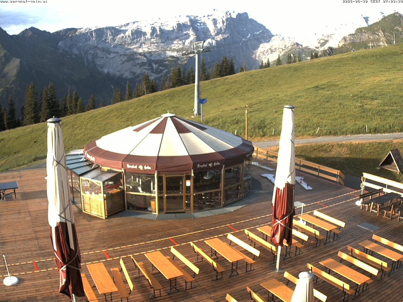 Archived image Webcam mountain restaurant "Berghof Golm", Vorarlberg