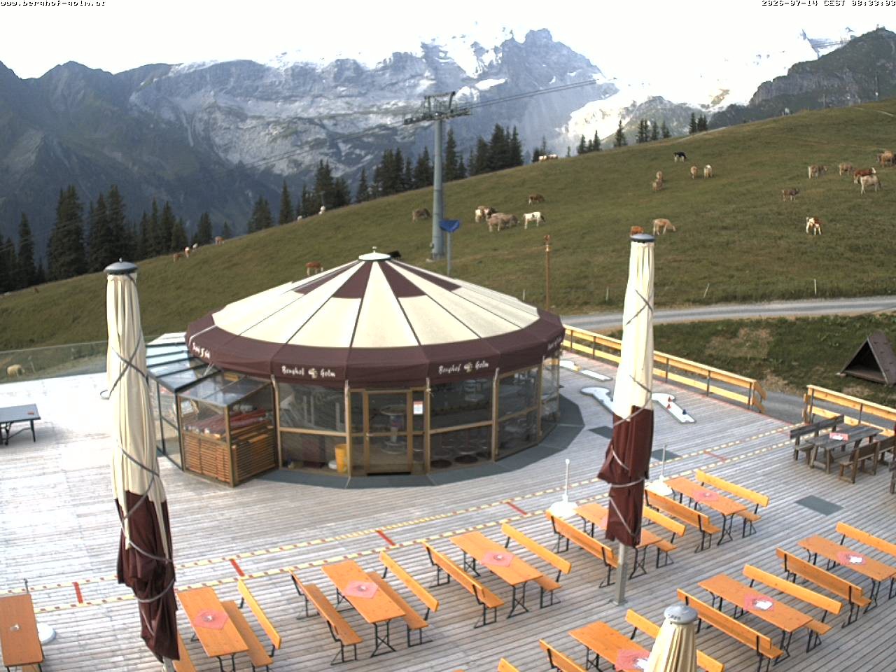 Archived image Webcam mountain restaurant "Berghof Golm", Vorarlberg