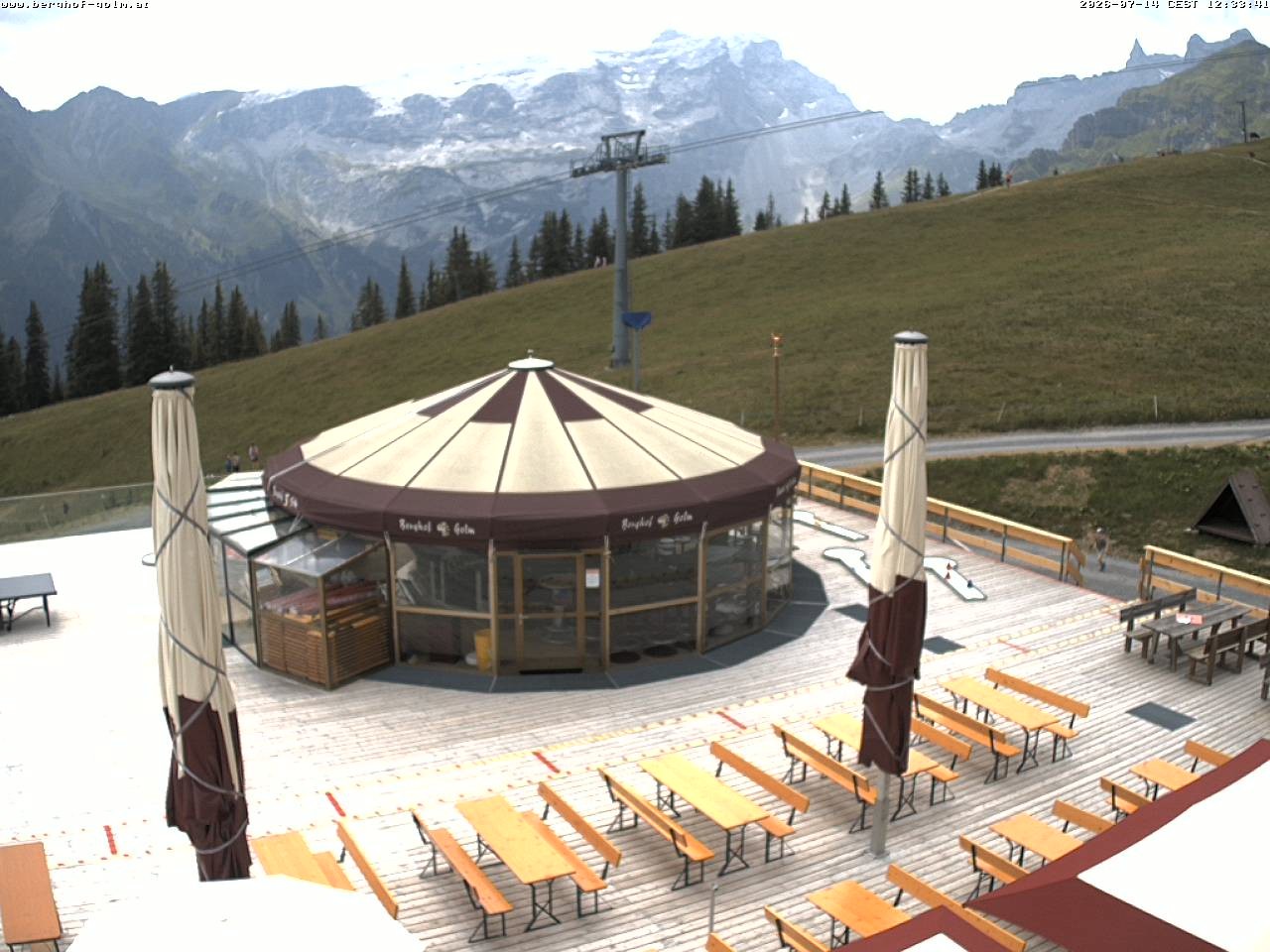 Archived image Webcam mountain restaurant "Berghof Golm", Vorarlberg