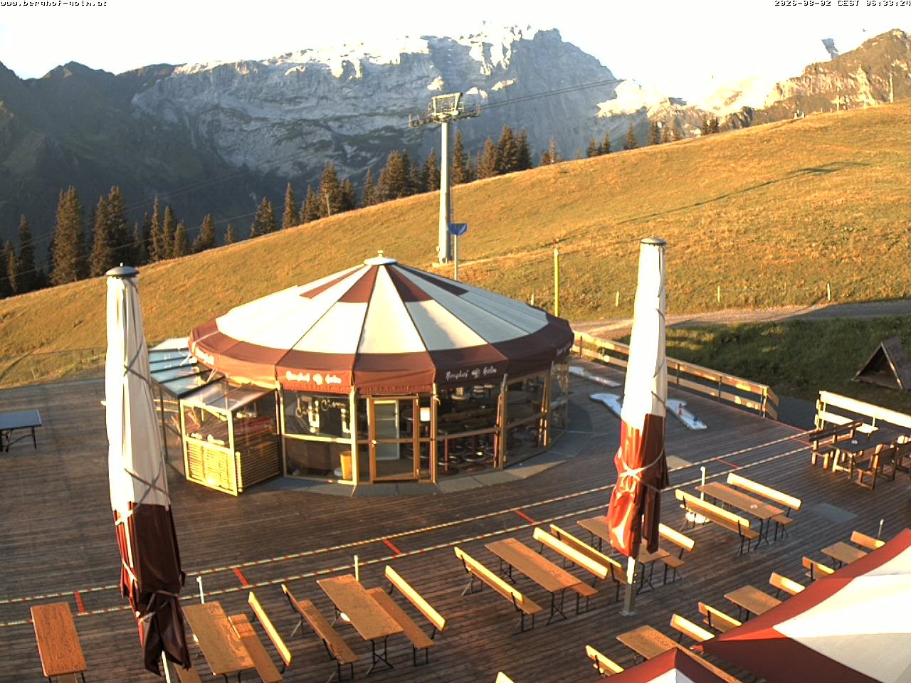 Archived image Webcam mountain restaurant "Berghof Golm", Vorarlberg