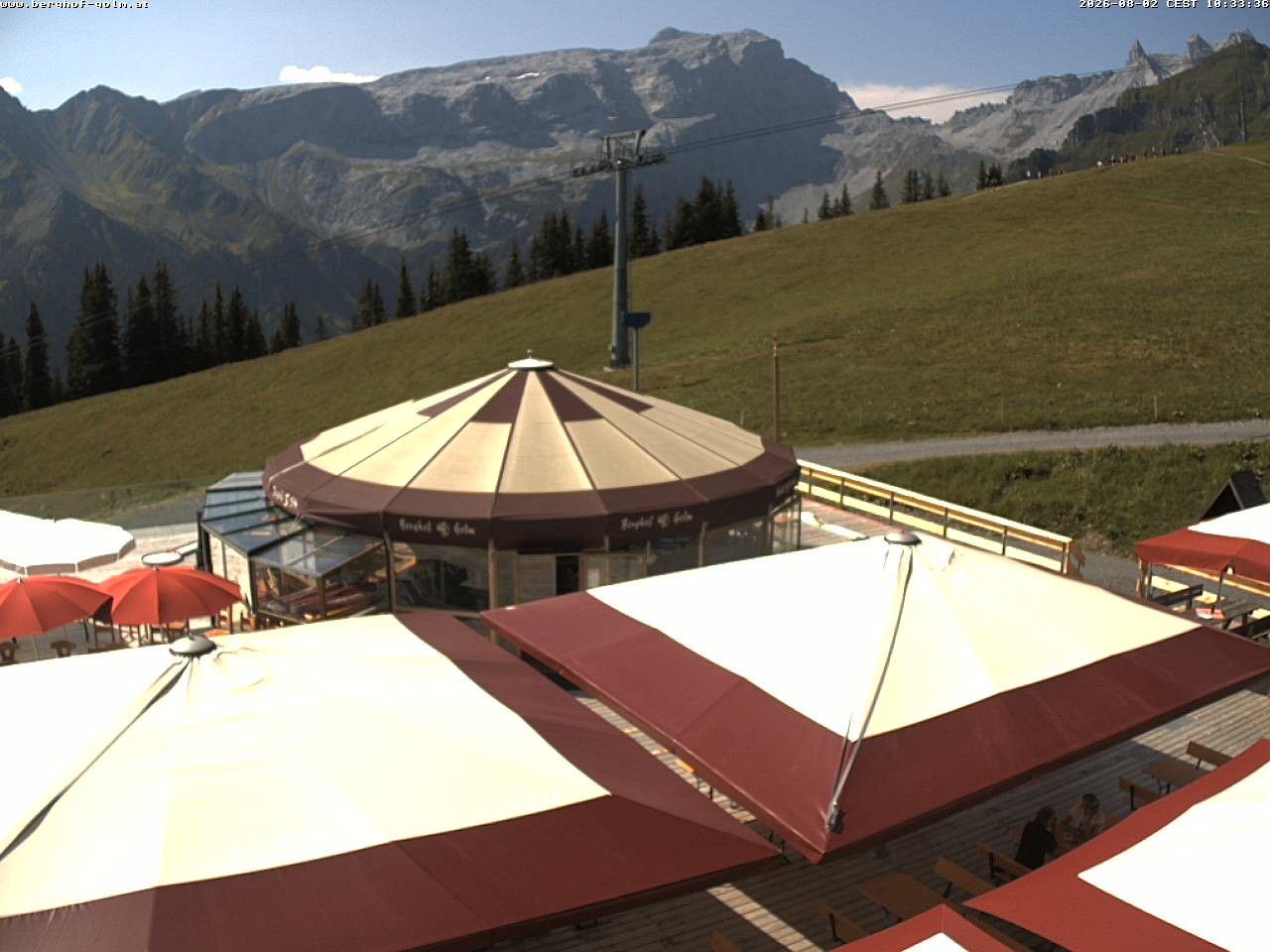 Archived image Webcam mountain restaurant "Berghof Golm", Vorarlberg