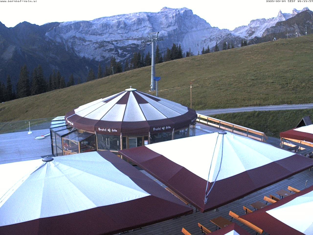 Archived image Webcam mountain restaurant "Berghof Golm", Vorarlberg