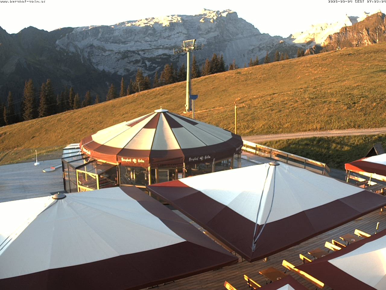Archived image Webcam mountain restaurant "Berghof Golm", Vorarlberg