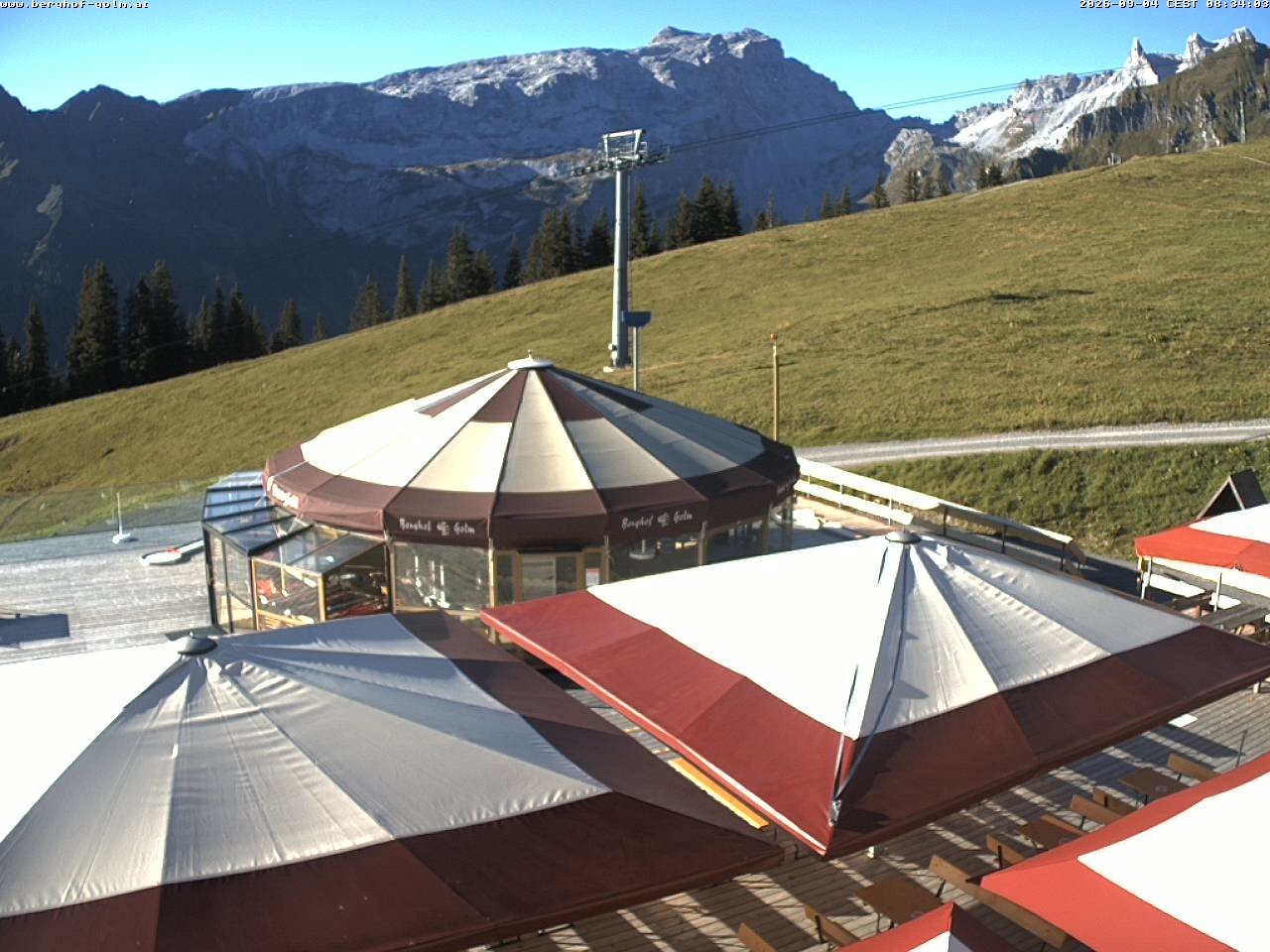 Archived image Webcam mountain restaurant "Berghof Golm", Vorarlberg