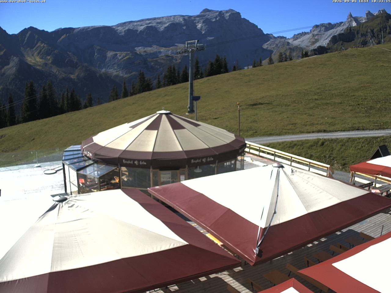 Archived image Webcam mountain restaurant "Berghof Golm", Vorarlberg