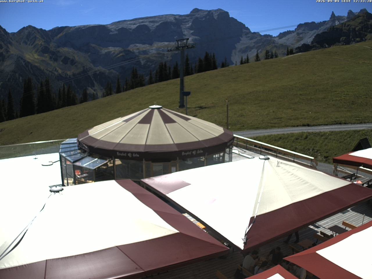 Archived image Webcam mountain restaurant "Berghof Golm", Vorarlberg