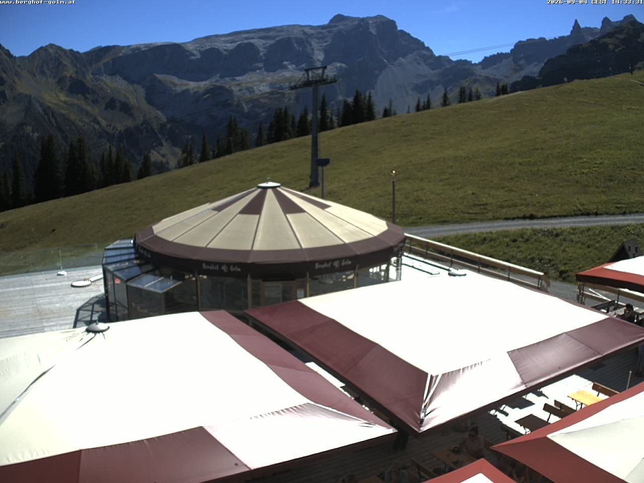 Archived image Webcam mountain restaurant "Berghof Golm", Vorarlberg