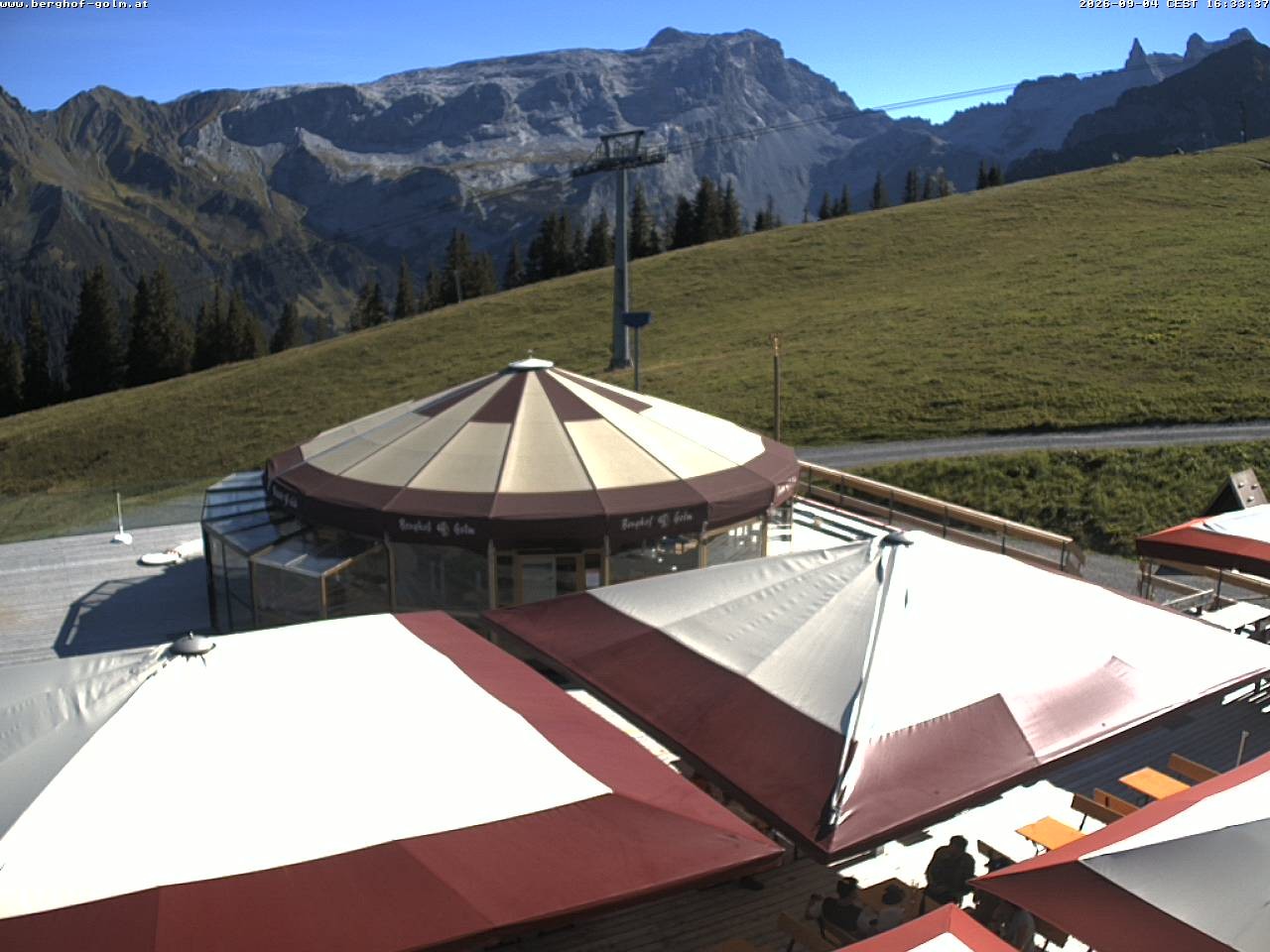 Archived image Webcam mountain restaurant "Berghof Golm", Vorarlberg