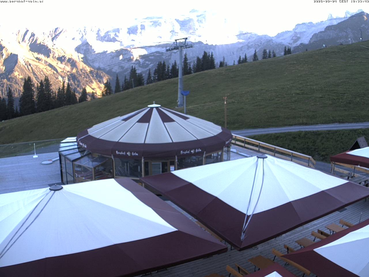 Archived image Webcam mountain restaurant "Berghof Golm", Vorarlberg