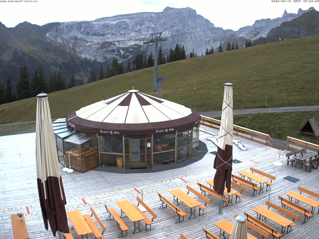 Archived image Webcam mountain restaurant "Berghof Golm", Vorarlberg