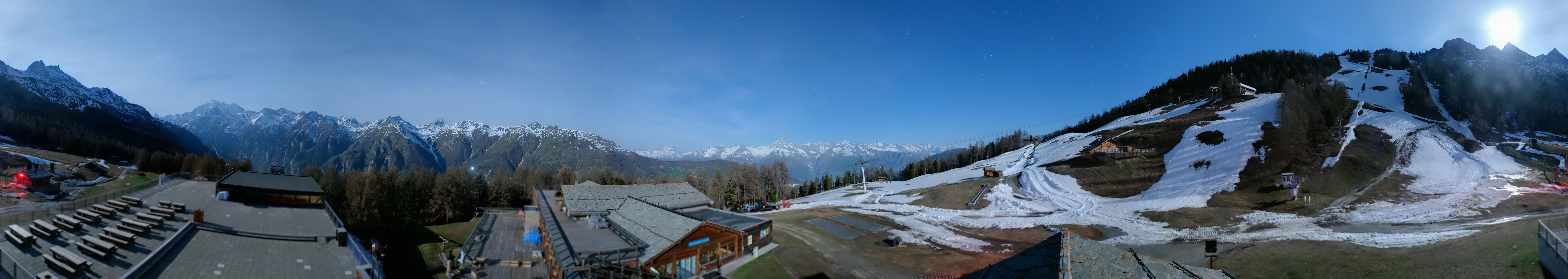 Archiv Foto Webcam Hannigalp Nord, Grächen im Wallis