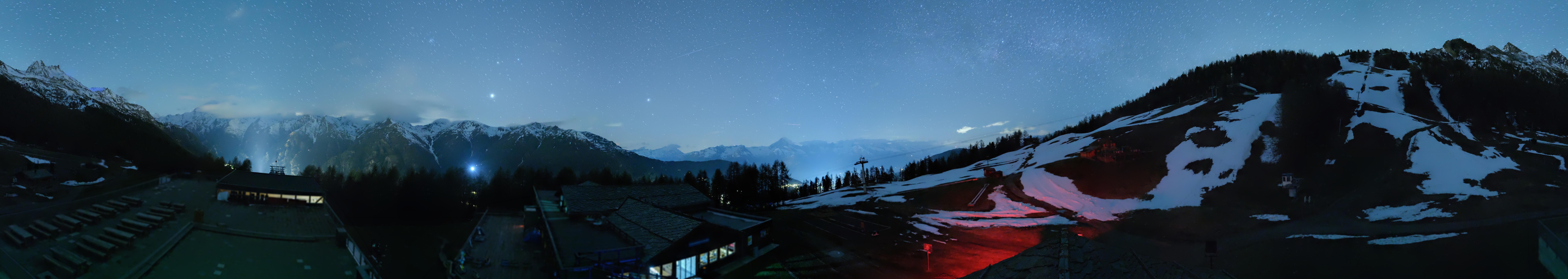 Archived image Webcam north "Hannigalp", Grächen in Valais