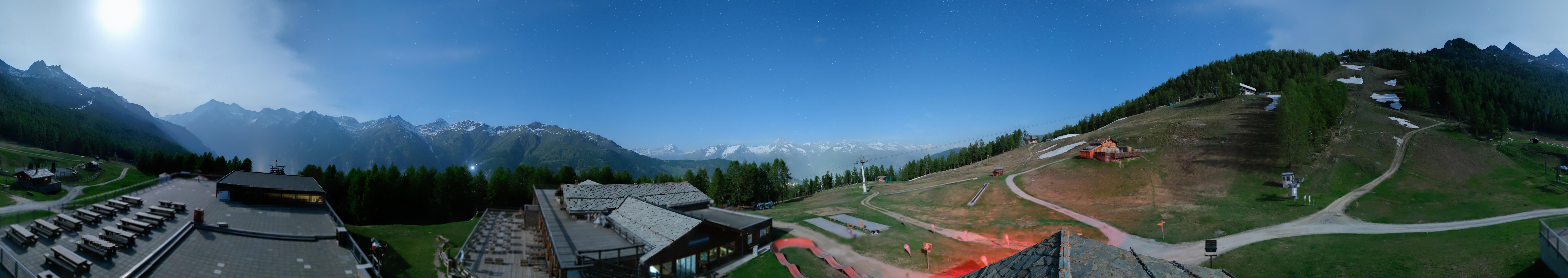 Archived image Webcam north "Hannigalp", Grächen in Valais