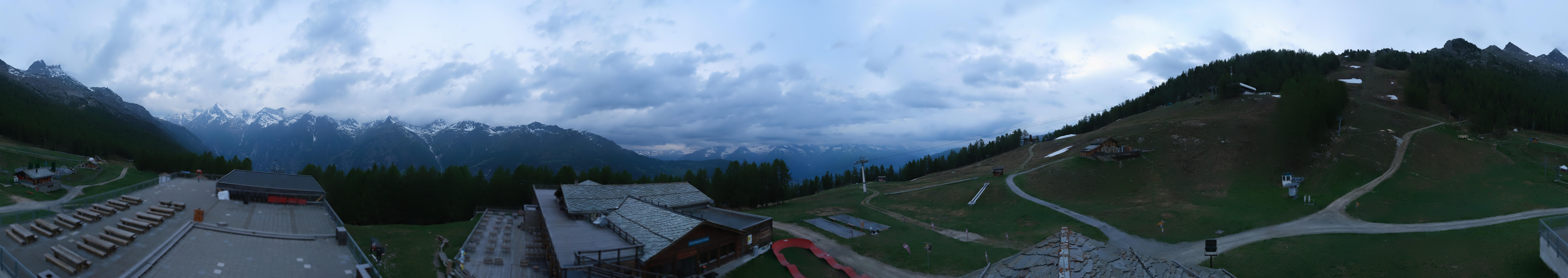 Archived image Webcam north "Hannigalp", Grächen in Valais