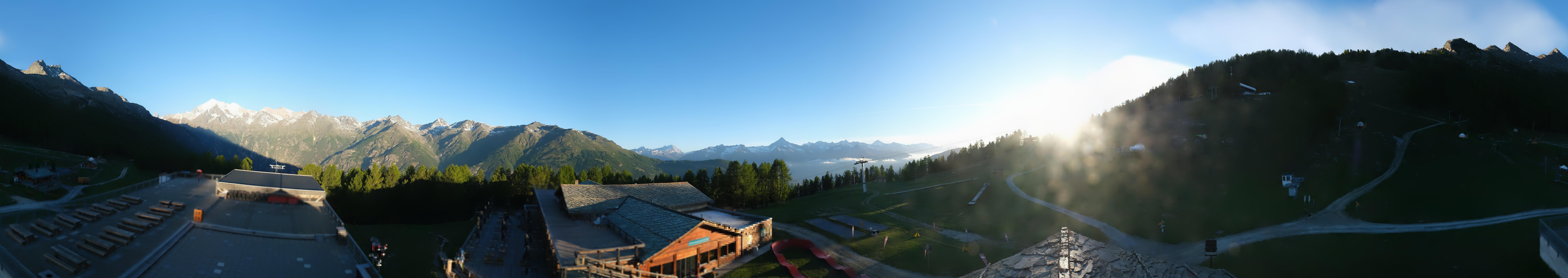 Archived image Webcam north "Hannigalp", Grächen in Valais