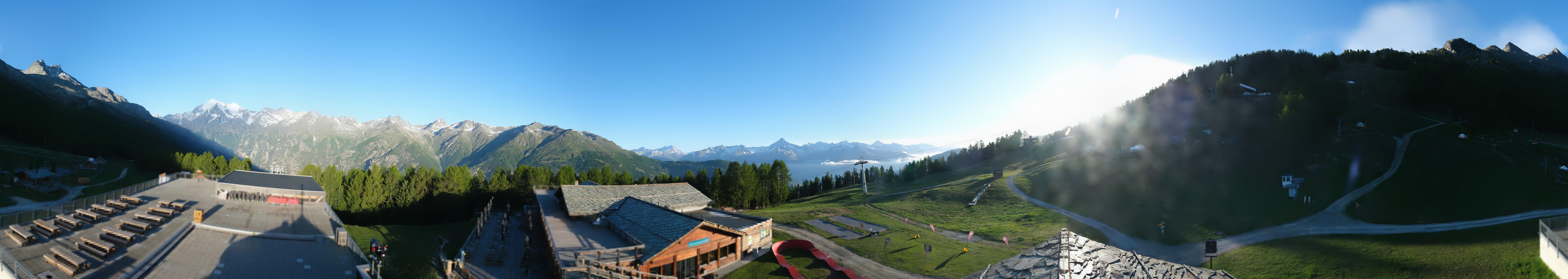 Archived image Webcam north "Hannigalp", Grächen in Valais