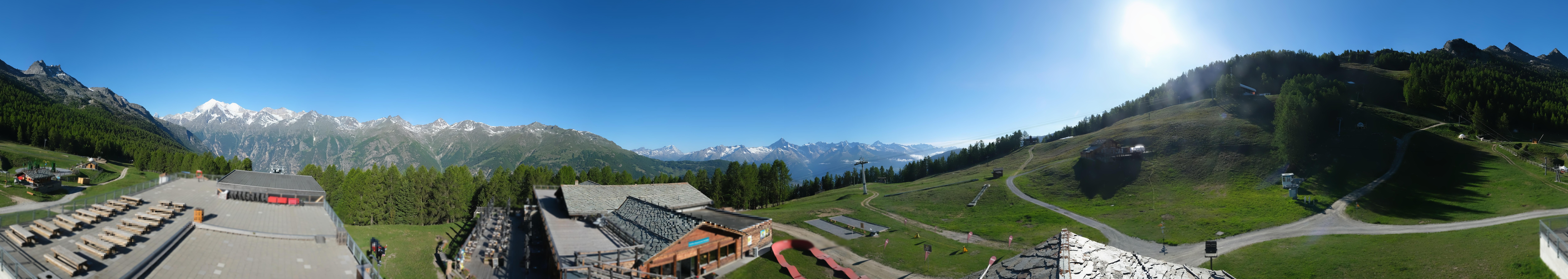 Archived image Webcam north "Hannigalp", Grächen in Valais