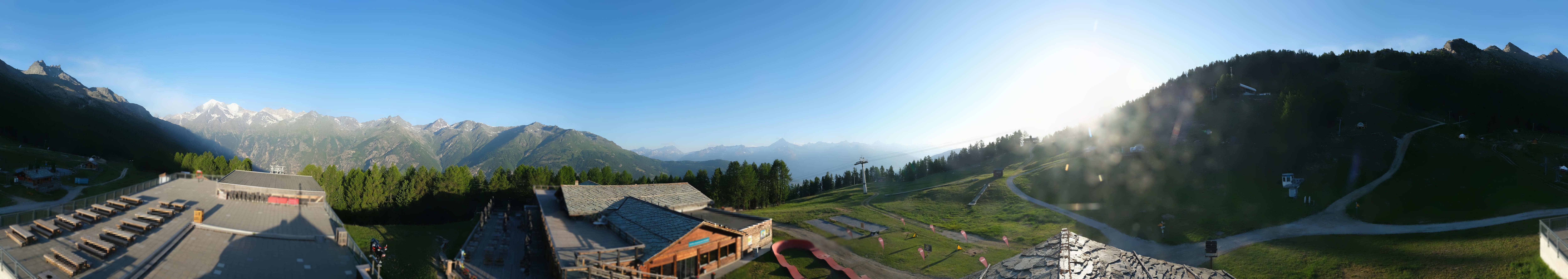 Archived image Webcam north "Hannigalp", Grächen in Valais
