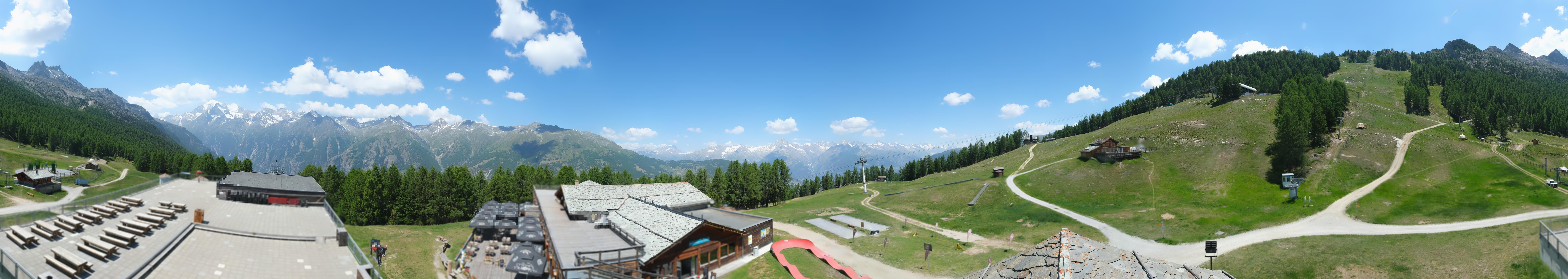 Archived image Webcam north "Hannigalp", Grächen in Valais