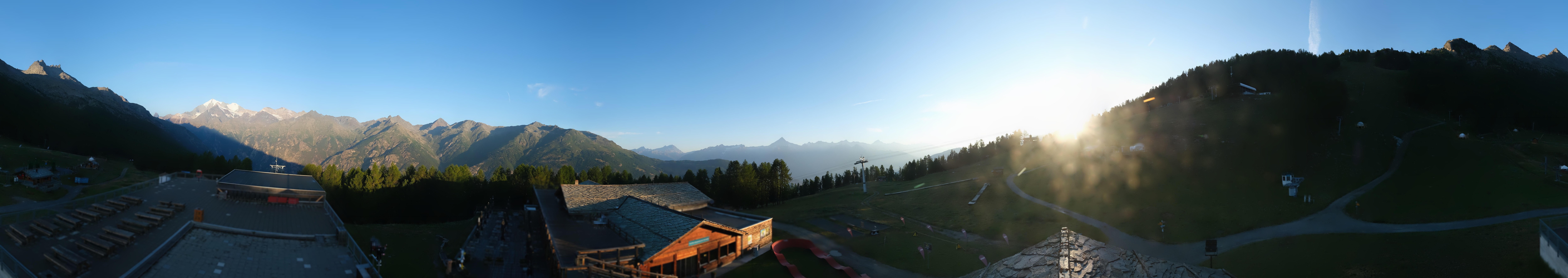 Archived image Webcam north "Hannigalp", Grächen in Valais