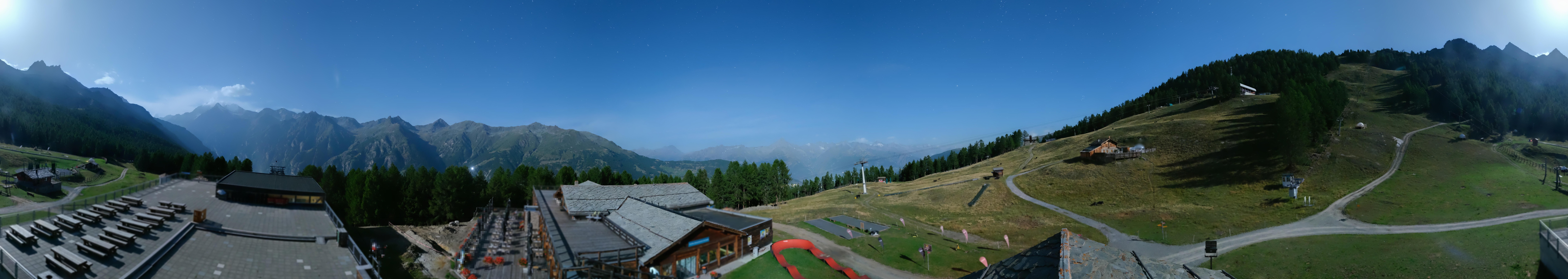 Archived image Webcam north "Hannigalp", Grächen in Valais