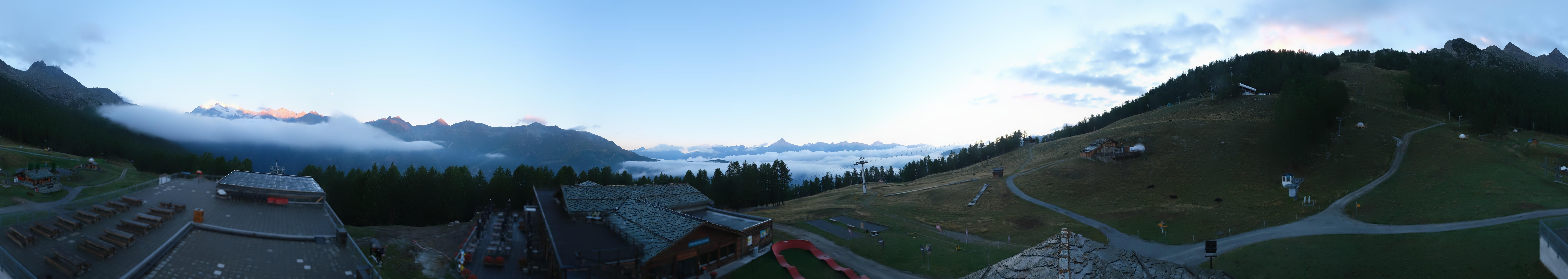 Archiv Foto Webcam Hannigalp Nord, Grächen im Wallis