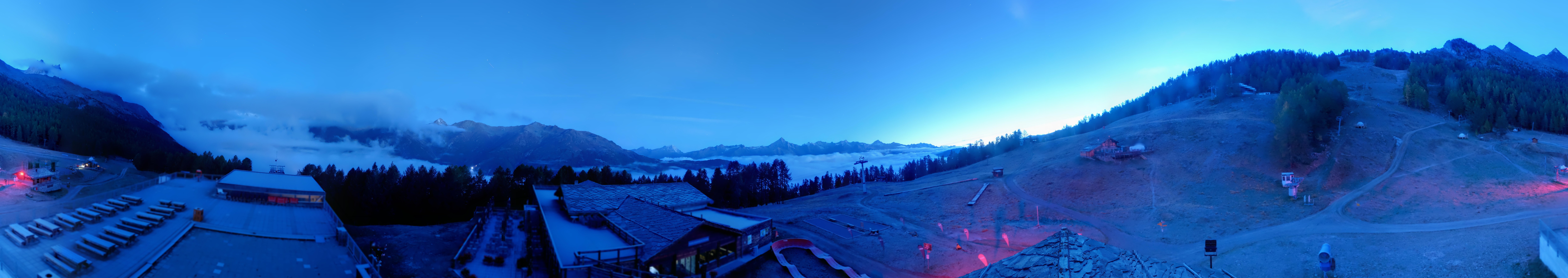 Archived image Webcam north "Hannigalp", Grächen in Valais