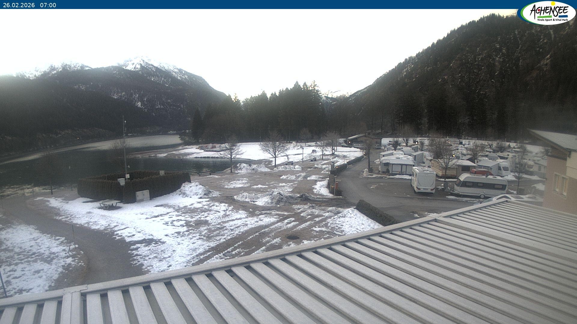 Archived image Webcam Camping ground Achensee